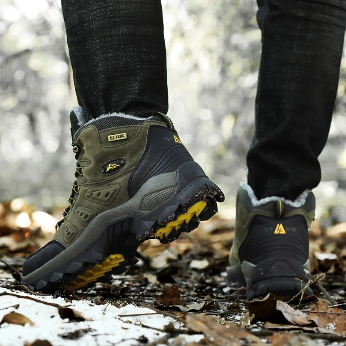 Hiking Shoes Mens Waterproof Mountain Trekking Shoes Women Breathable Walking Shoes Outdoor Sports Winter Boots