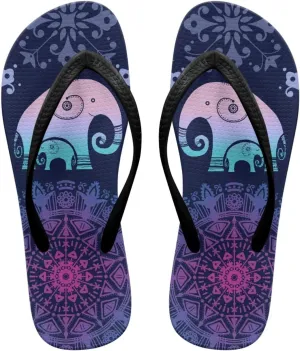 Howilath Animal Pattern Women Sandals Non-Slip Flip Flops for Women Beach Thong Sandals Bathroom Shower Shoes with EVA Sole