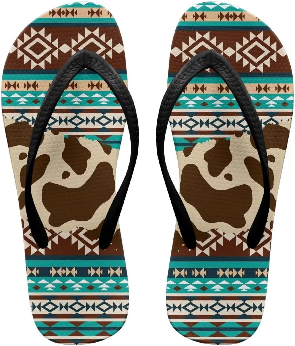 Howilath Gothic Skull Print Women Flip Flops Pool Beach Thong Sandals Soft Bathroom Shower Shoes with Arch Support