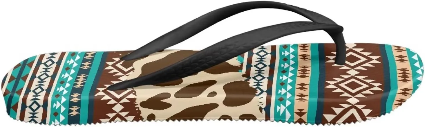 Howilath Gothic Skull Print Women Flip Flops Pool Beach Thong Sandals Soft Bathroom Shower Shoes with Arch Support