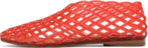 Jelly Mesh Ballet Flats - Comfortable Clear Jelly Shoes, Adult Women's Closed Toe Flats Sandals