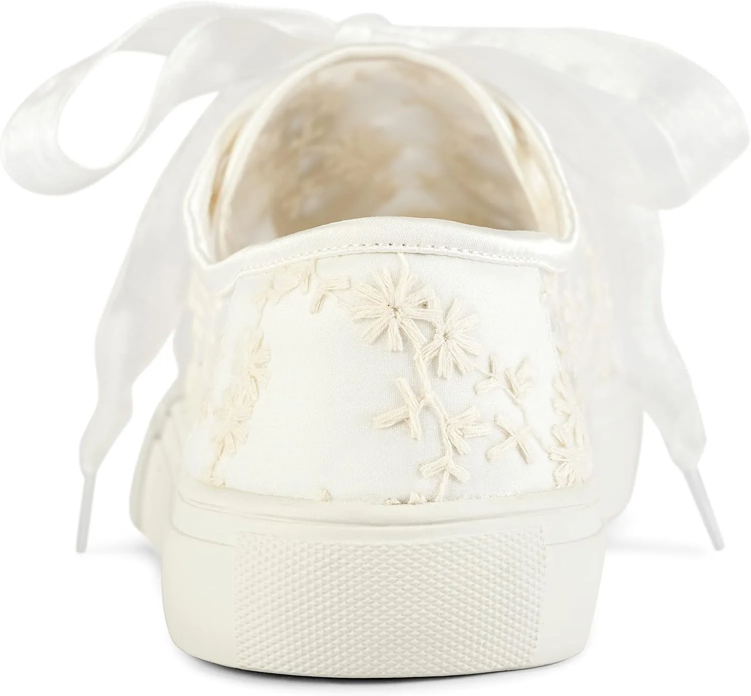 JIAJIA 8835 Wedding Shoes Bridal Sneakers Flats Bride Tennis Shoes Lace Sneakers - Personalized Customization Available