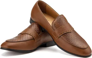 JITAI Mens Loafers Shoes Slip On Driving Shoes Casual Dress Loafer Business Fashion Shoes
