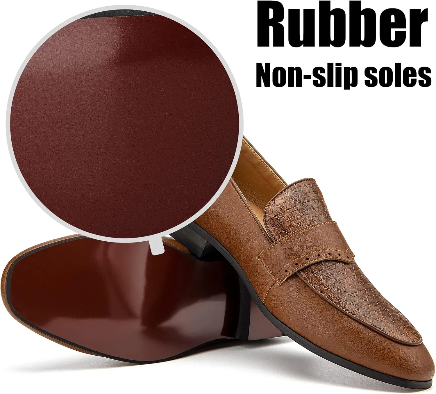 JITAI Mens Loafers Shoes Slip On Driving Shoes Casual Dress Loafer Business Fashion Shoes