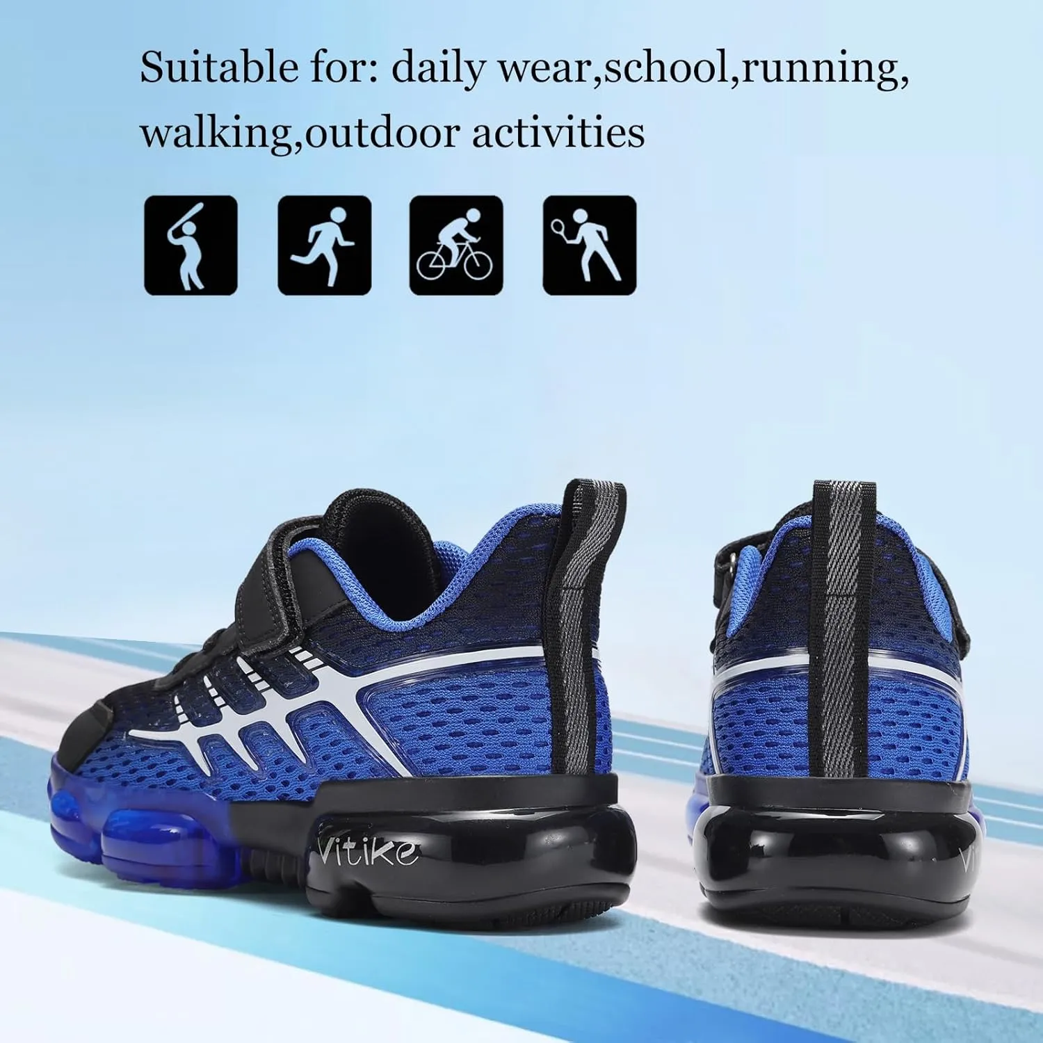 JMFCHI Boys Girls Kids' Sneakers Knitted Mesh Sports Shoes Breathable Lightweight Running Shoes for Kids Fashion Athletic Casual Shoes