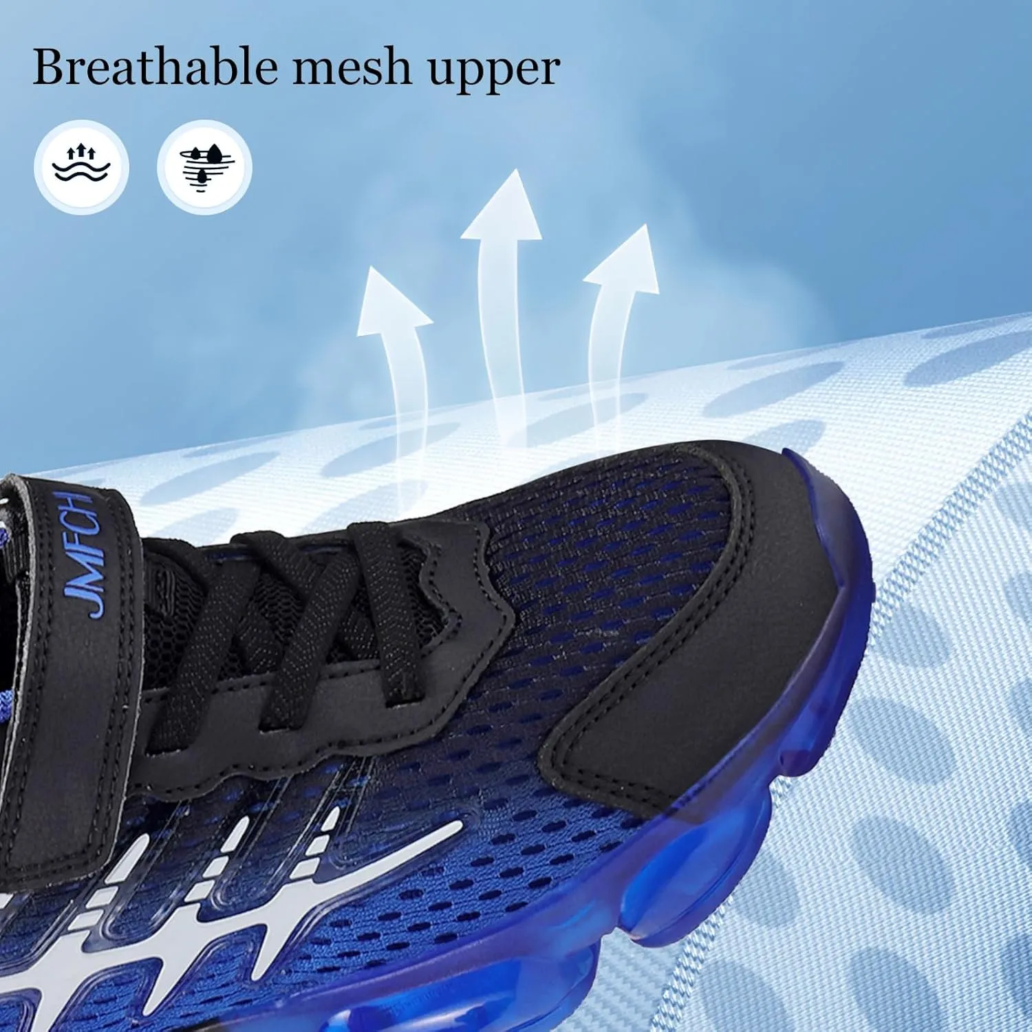 JMFCHI Boys Girls Kids' Sneakers Knitted Mesh Sports Shoes Breathable Lightweight Running Shoes for Kids Fashion Athletic Casual Shoes