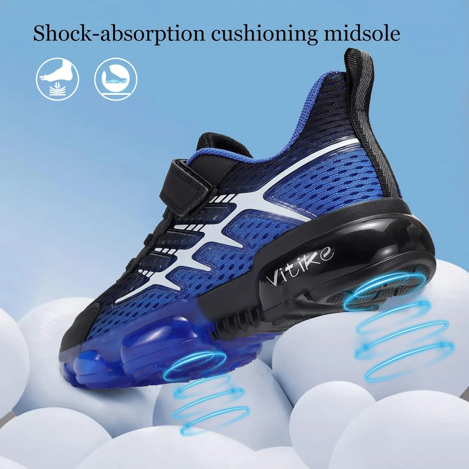 JMFCHI Boys Girls Kids' Sneakers Knitted Mesh Sports Shoes Breathable Lightweight Running Shoes for Kids Fashion Athletic Casual Shoes