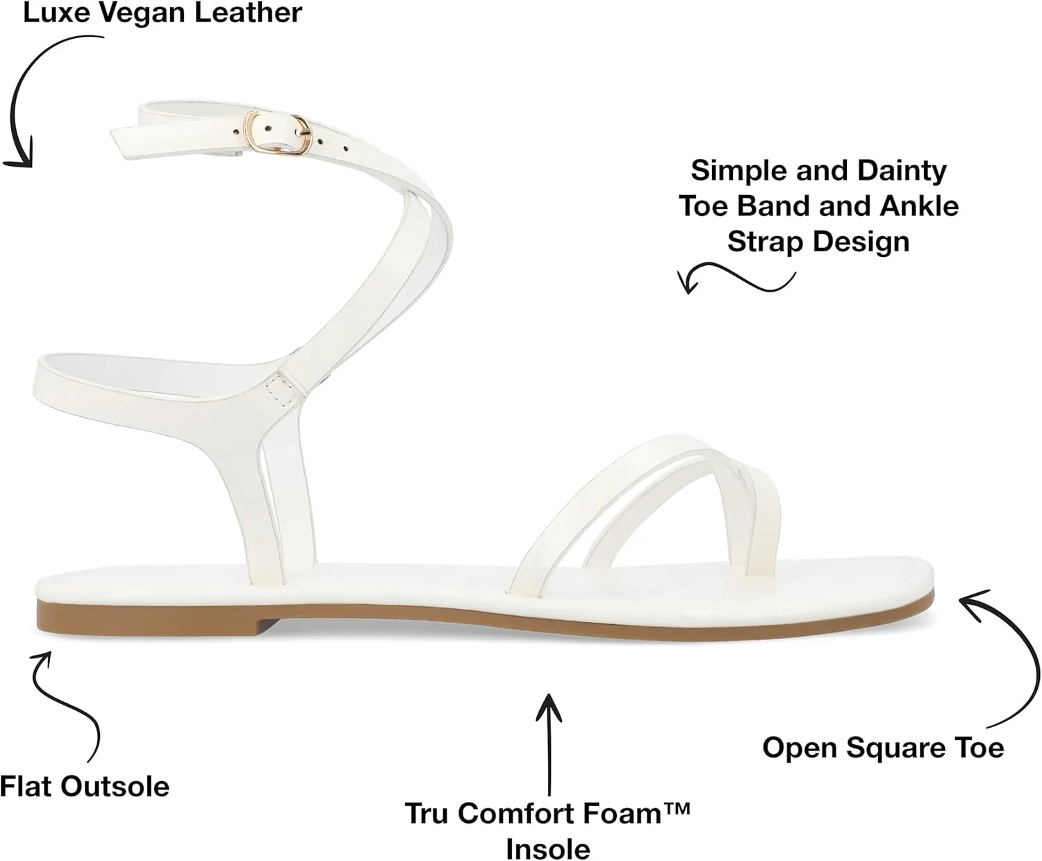 Journee Collection Women's Charra Flat Sandal