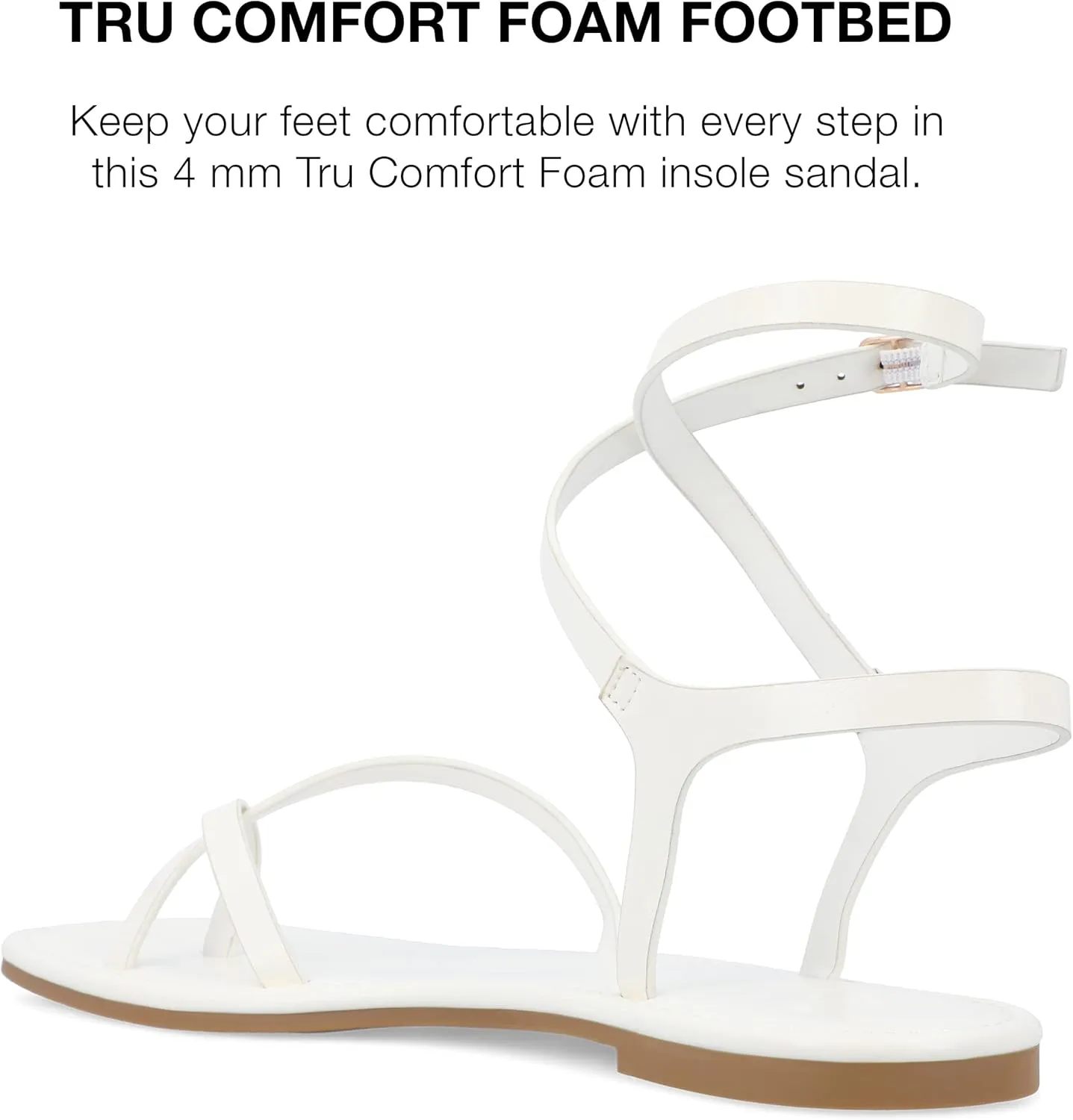 Journee Collection Women's Charra Flat Sandal
