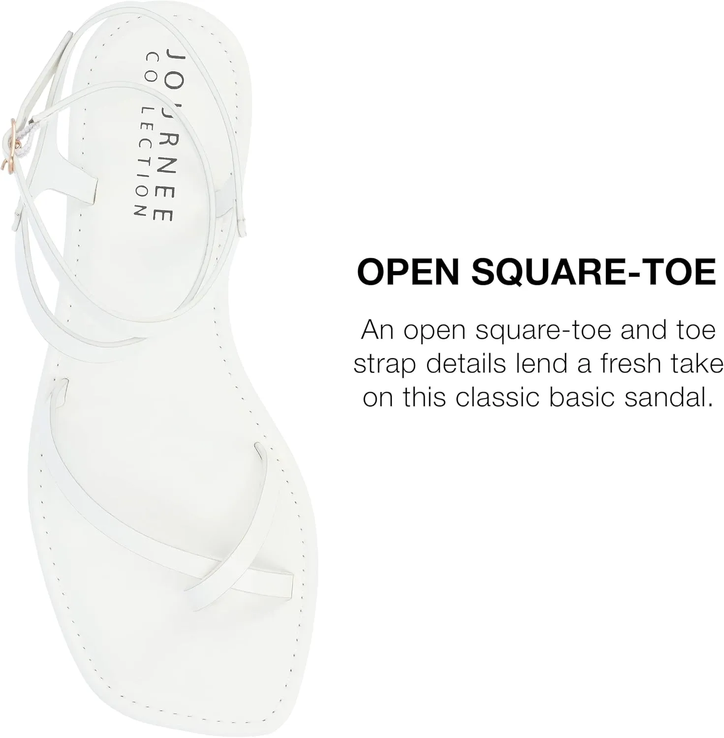 Journee Collection Women's Charra Flat Sandal