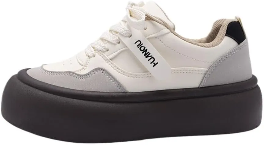 Kawaii Korean Chunky Sneakers, Cute Cloud Sole Shoes with Hidden Heel Lift for Girls/Women's Travel Outfit, Gift for Daughter