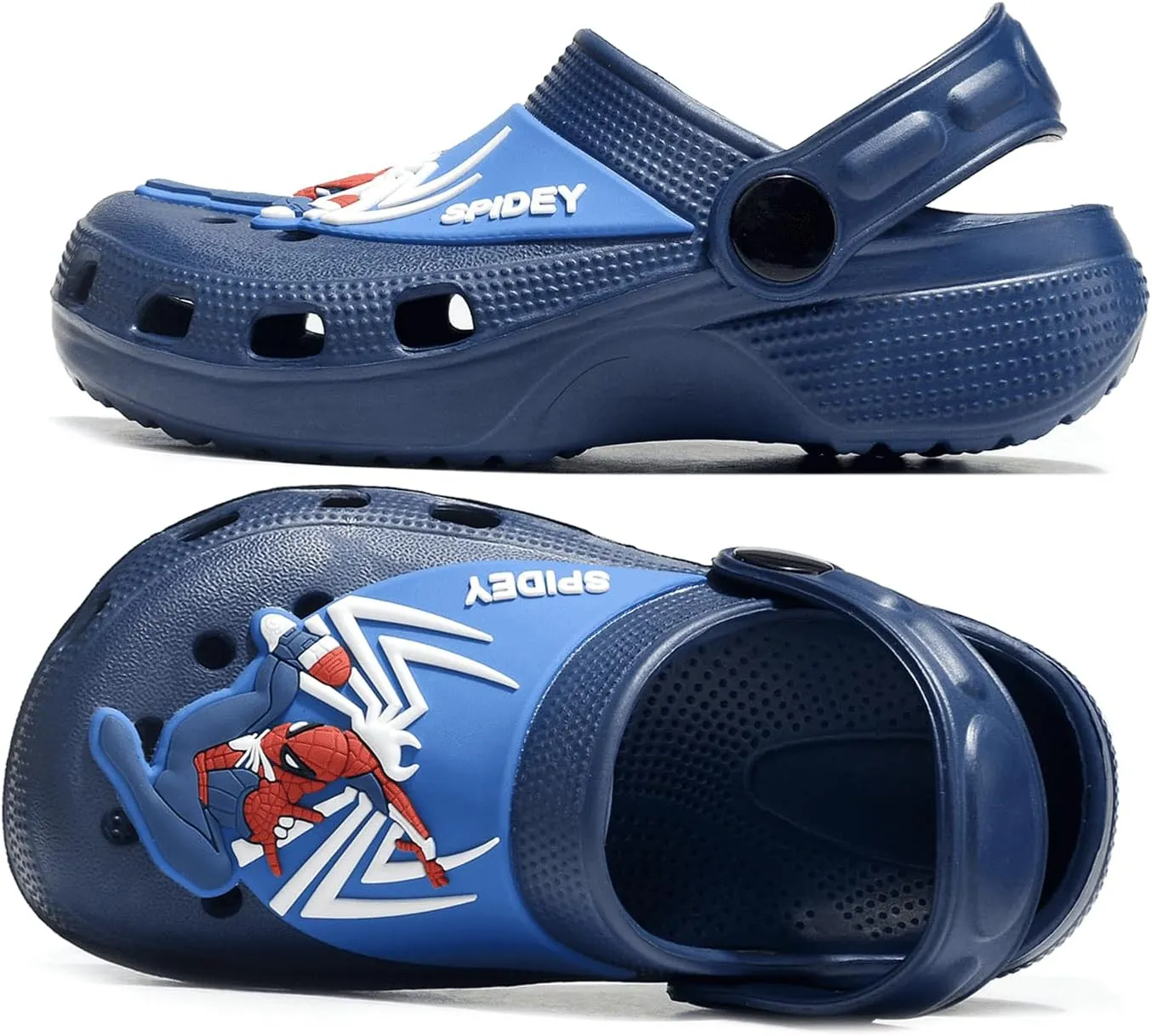 Kids Boys Cartoon Garden Clogs EVA Slip on Sandals Breathable Slipper Water Shoes for Beach Indoor Outdoor (Toddler/Little Kids)