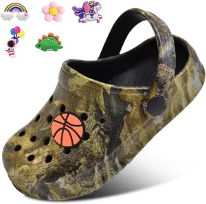 Kids Clogs Shoes Boys Girls Garden Slip On Shoes Toddler Clogs Children Slides Slippers Indoor Outdoor Beach Pool Shower Sandals
