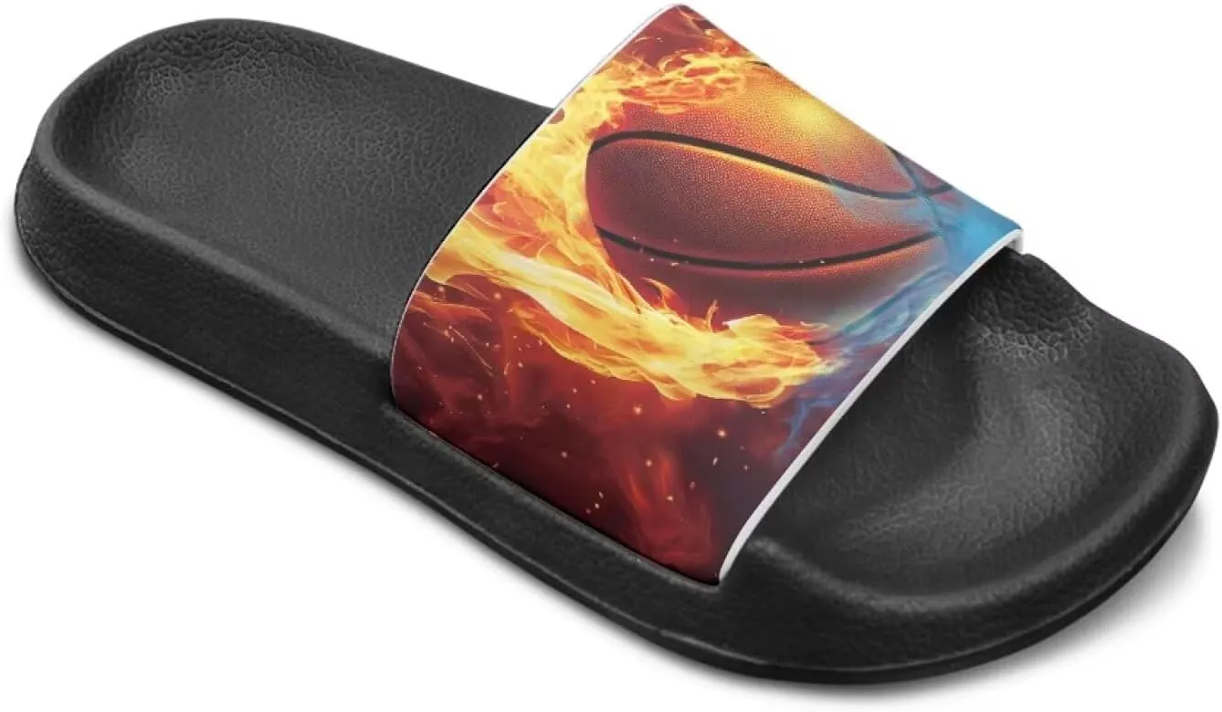 Kids Slides for Girls Shoes Summer Open Toe Slides Sandals Boys Beach Slide Kids Shower Shoes Non-Slip