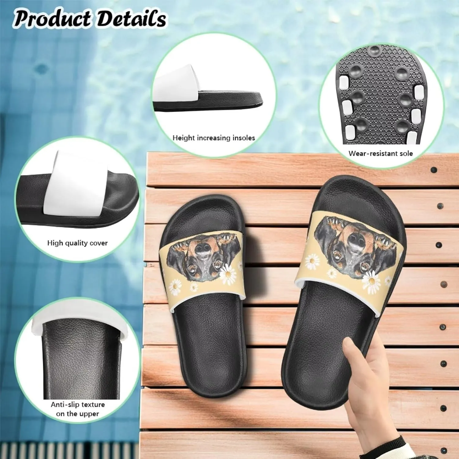 Kids Slides for Girls Shoes Summer Open Toe Slides Sandals Boys Beach Slide Kids Shower Shoes Non-Slip