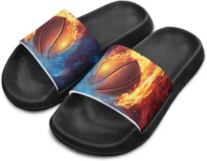 Kids Slides for Girls Shoes Summer Open Toe Slides Sandals Boys Beach Slide Kids Shower Shoes Non-Slip