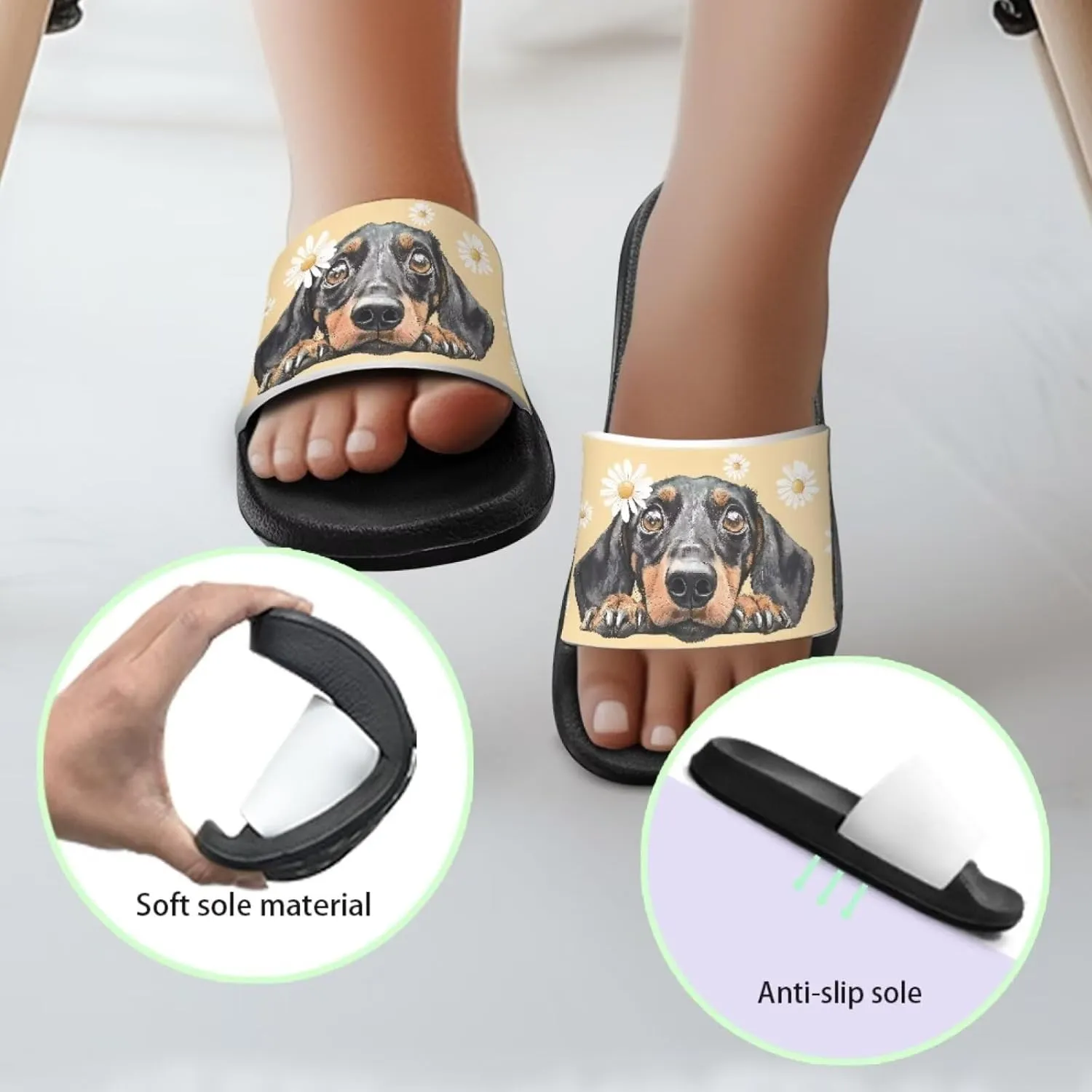 Kids Slides for Girls Shoes Summer Open Toe Slides Sandals Boys Beach Slide Kids Shower Shoes Non-Slip