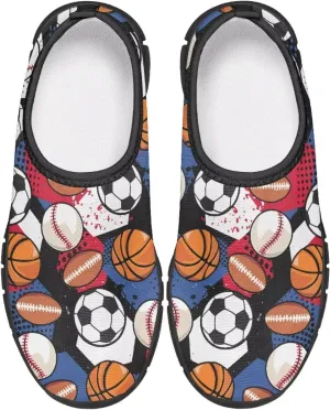Kids Slip On Shoes Casual Shoes Sport Themed Tennis Shoes for Girls