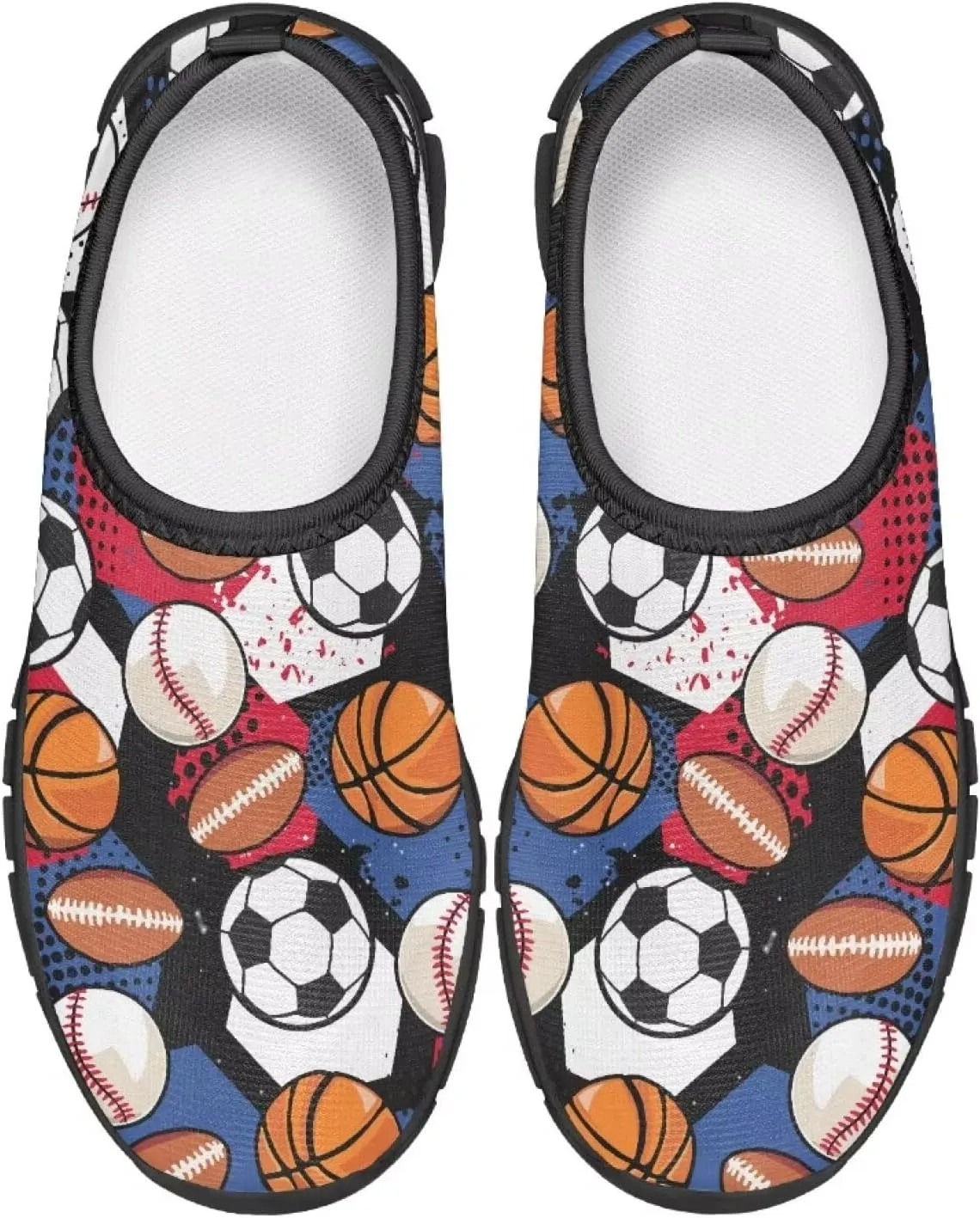 Kids Slip On Shoes Casual Shoes Sport Themed Tennis Shoes for Girls