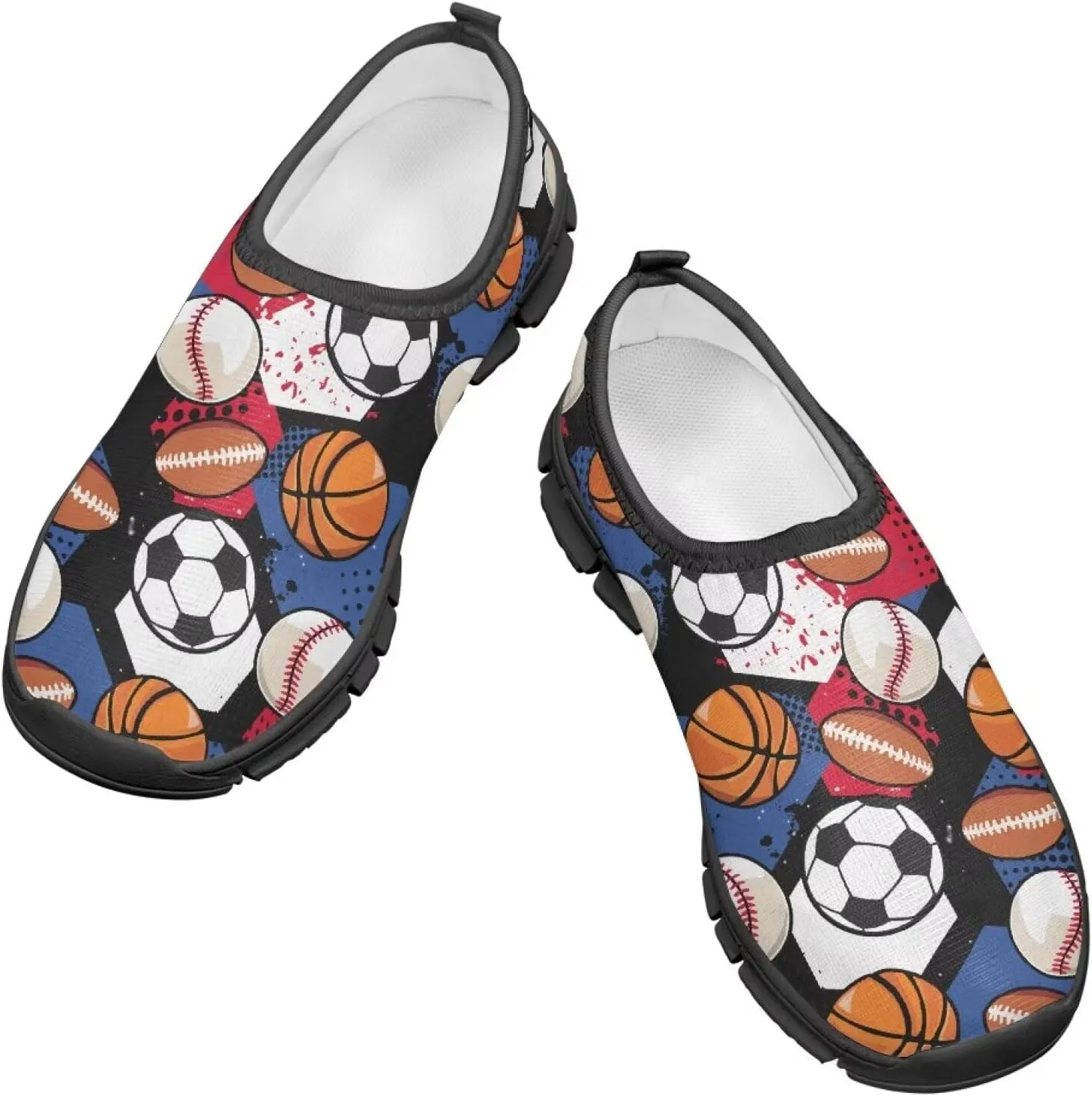 Kids Slip On Shoes Casual Shoes Sport Themed Tennis Shoes for Girls