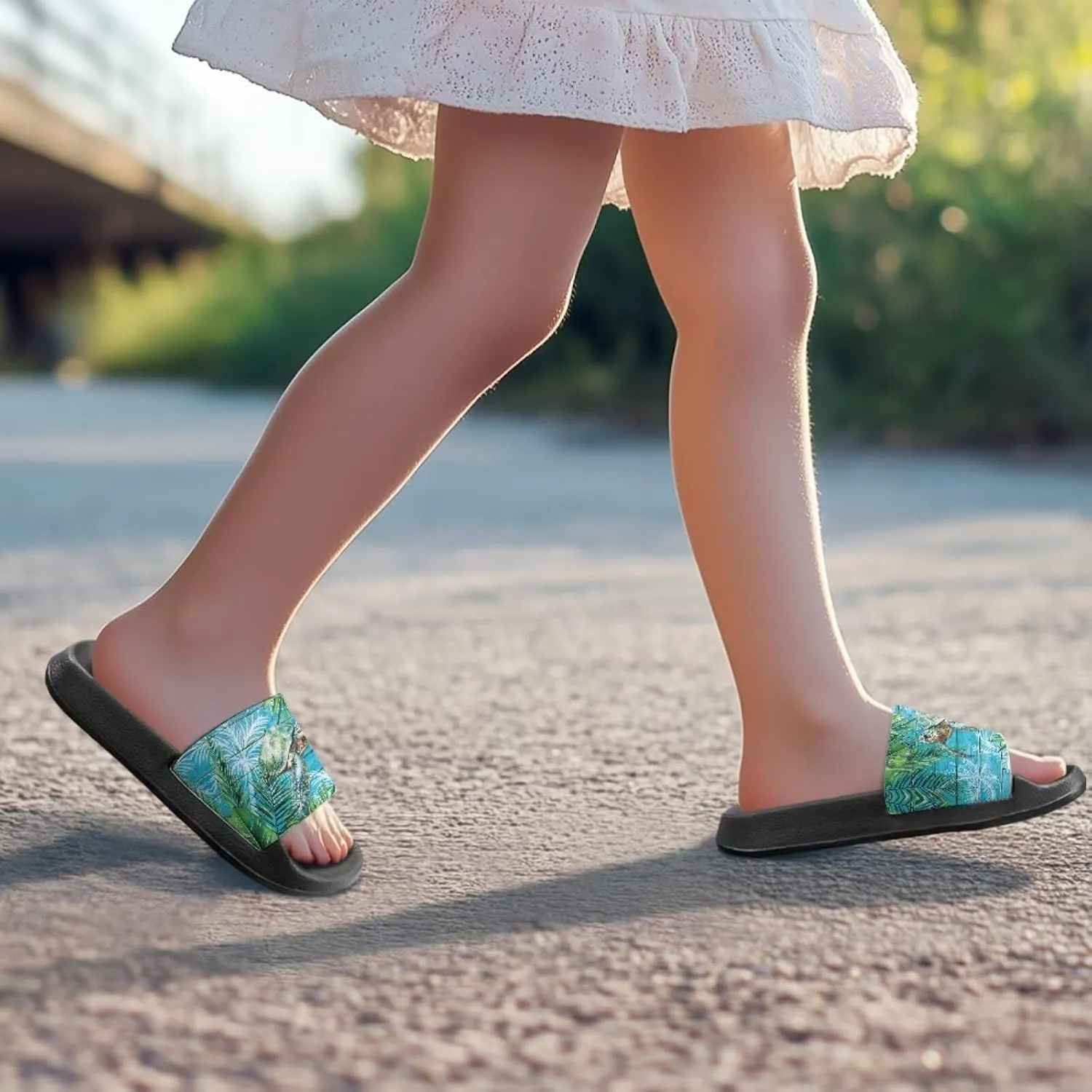 Kids Slippers for Girls House Slippers Shower Shoes for Summer Lightweight Beach Shoes Kids Casual Slides