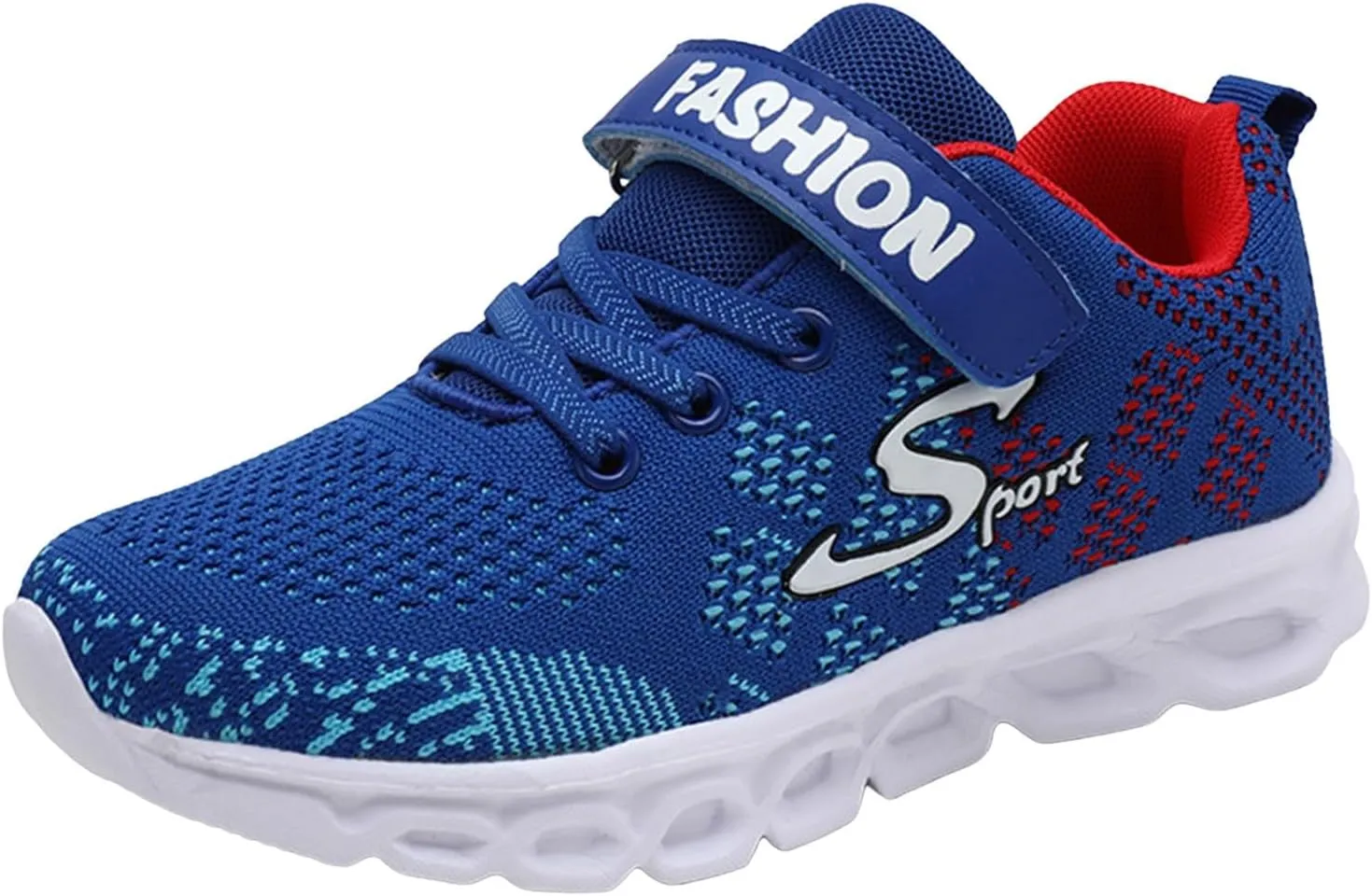 Kids Workout Shoes Breathable School Sneakers Jogging Running Sneakers Walking Falt Indoor Outdoor Gym Athletic Mesh Preppy Style Children Football for Boys Running Tennis Comfortable