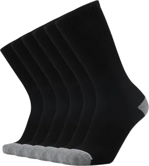 KMM Men's Cotton Full Thick Cushion Crew Socks Moisture Control Heavy Duty Work Boot Warm Thermal Anti Wicking Sweat Blisters