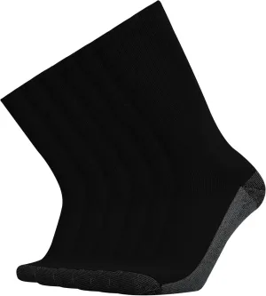 KMM Men's Cotton Full Thick Cushion Crew Socks Moisture Control Heavy Duty Work Boot Warm Thermal Anti Wicking Sweat Blisters
