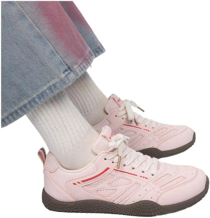Korean Low-Top Chunky White Sneakers | Ins Retro Y2K Trendy Germany Training Shoes with Cloud Comfort Sole | Breathable Boost-up Platform | Kawaii OOTD for Girls & Women | Campus Student Outfit
