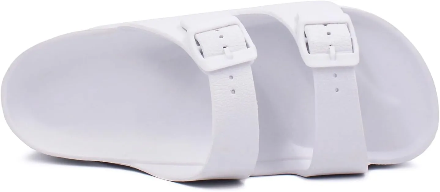 L LOUBIT Women's Platform Sandals with Arch Support Pillow Soft Adjustable Buckle Slides Lightweight Non-Slip Summer Beach Shoes