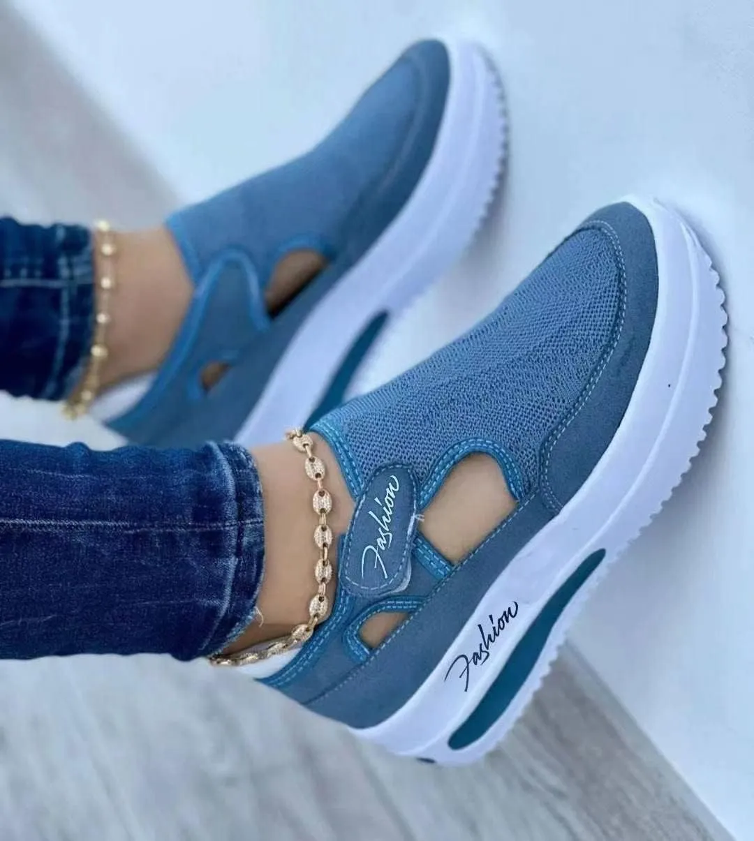 Lausiuoe Women's Fashion Sneakers Slip On Low Top Leather Shoes Casual Lightweight Comfortable Walking Flat Loafers