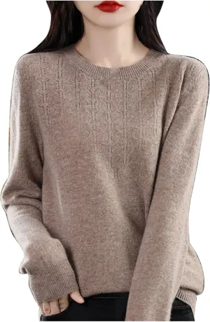Lightweight Sweaters for Women Fall Fashion 2024 Long Sleeve Crewneck Tunic Sweater Tops Loose Soft Knit Pullovers