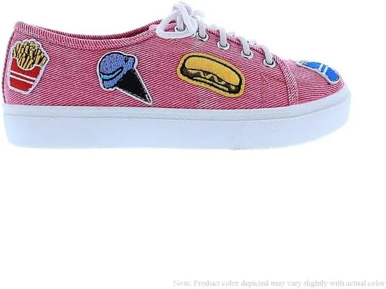 Liliana Kids Patch Denim Sneaker - Trendy Children's Shoes with Fun Denim Patchwork Design, Comfortable Casual Footwear for Boys and Girls, K-Lanny-1