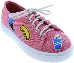 Liliana Kids Patch Denim Sneaker - Trendy Children's Shoes with Fun Denim Patchwork Design, Comfortable Casual Footwear for Boys and Girls, K-Lanny-1