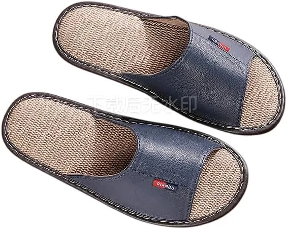 Linen Slippers Home Couple Indoor Slippers Wooden Floor Cotton Sandals