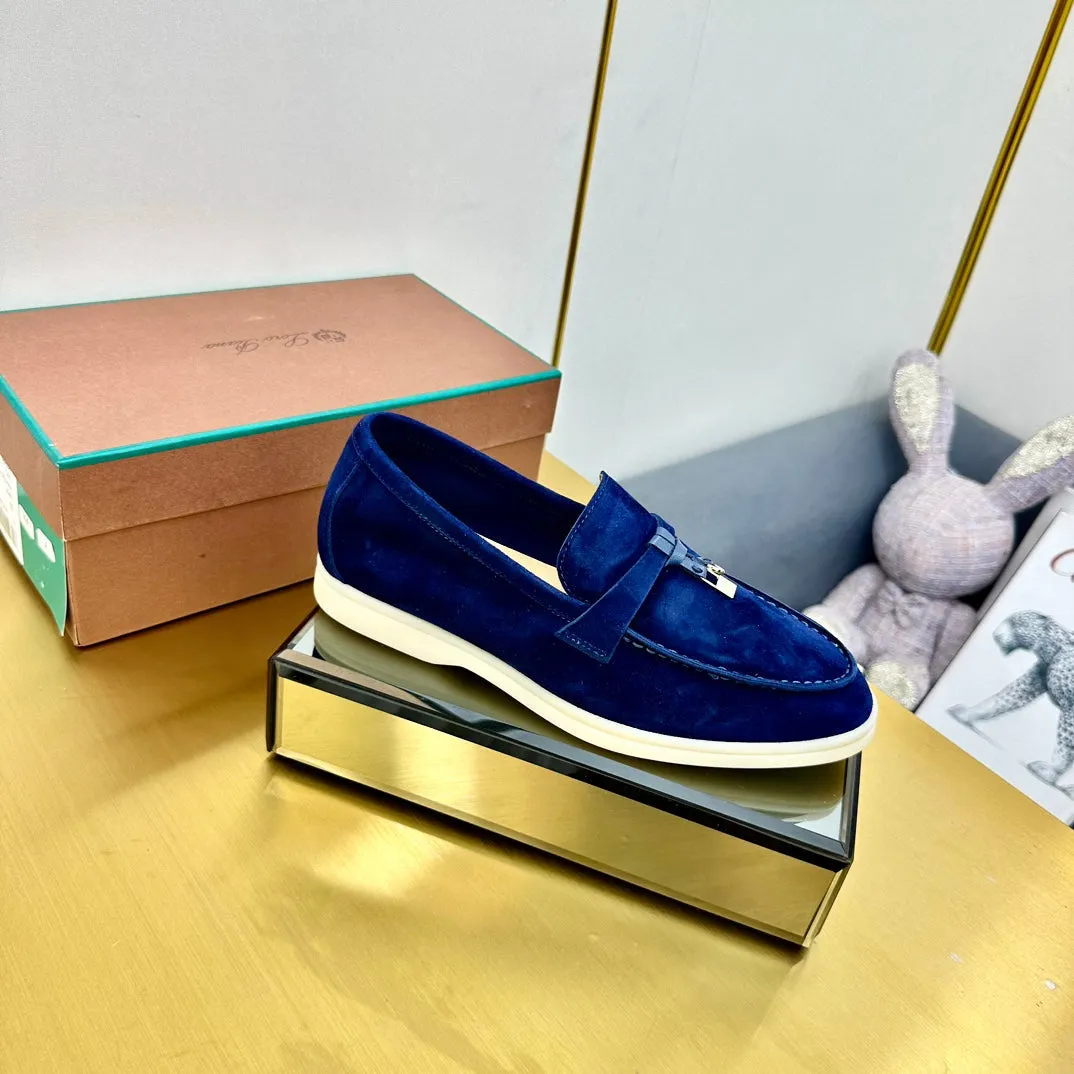 LP Summer Charms Walk Loafers Dark Blue Suede  994492