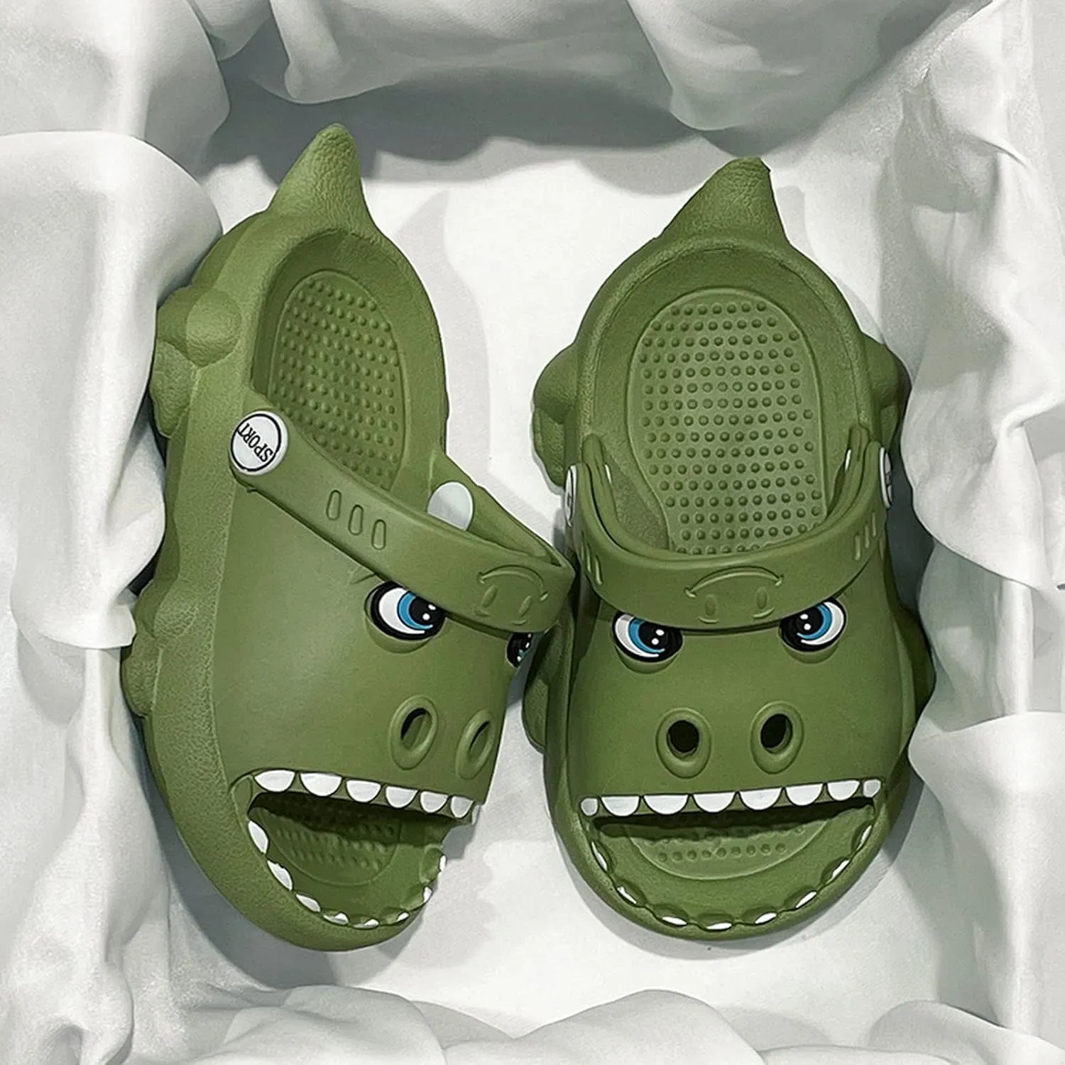 Meidiastra Kids Toddler Boys Girls Cute Cartoon Garden Clogs Shoes Slip On Open Toe Sandals Children Beach Slide Slippers Water Shoes