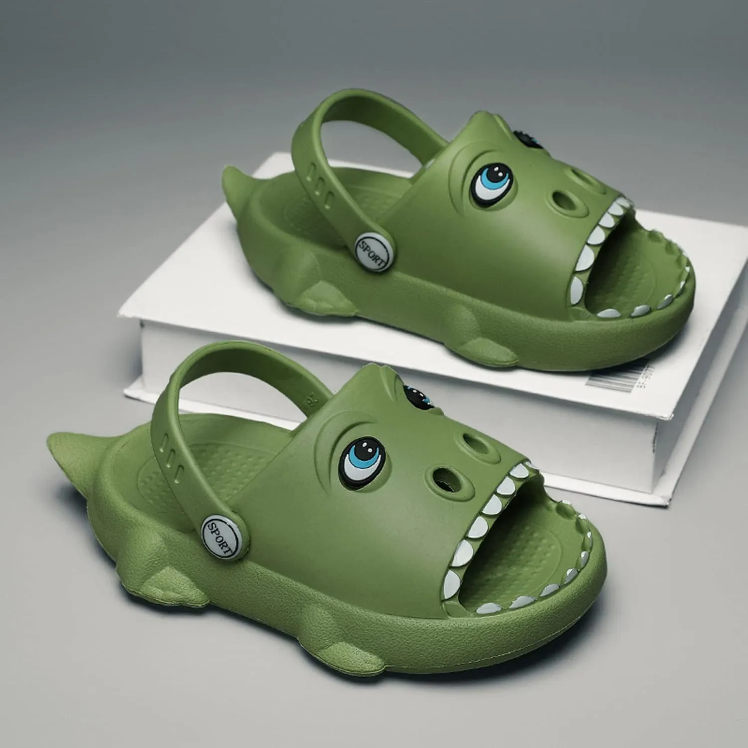 Meidiastra Kids Toddler Boys Girls Cute Cartoon Garden Clogs Shoes Slip On Open Toe Sandals Children Beach Slide Slippers Water Shoes