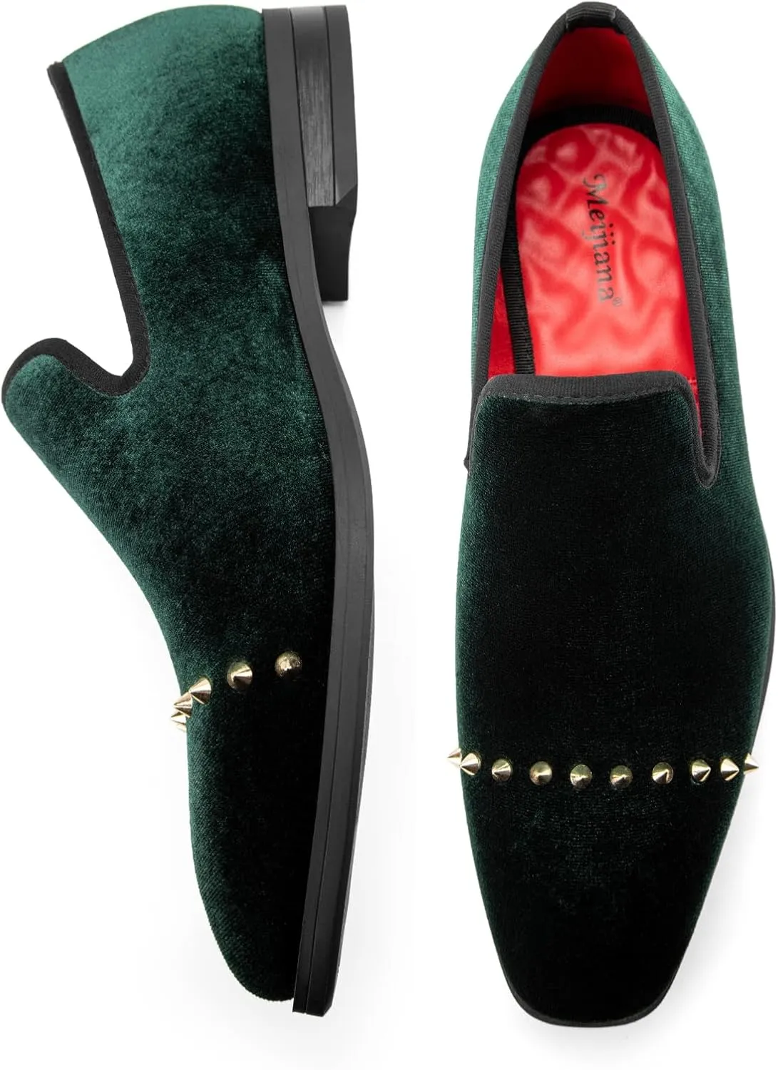 Meijiana Men Faux Leather Noble Loafer Shoes Slip-on Loafer Smoking Slipper Tassel Loafer