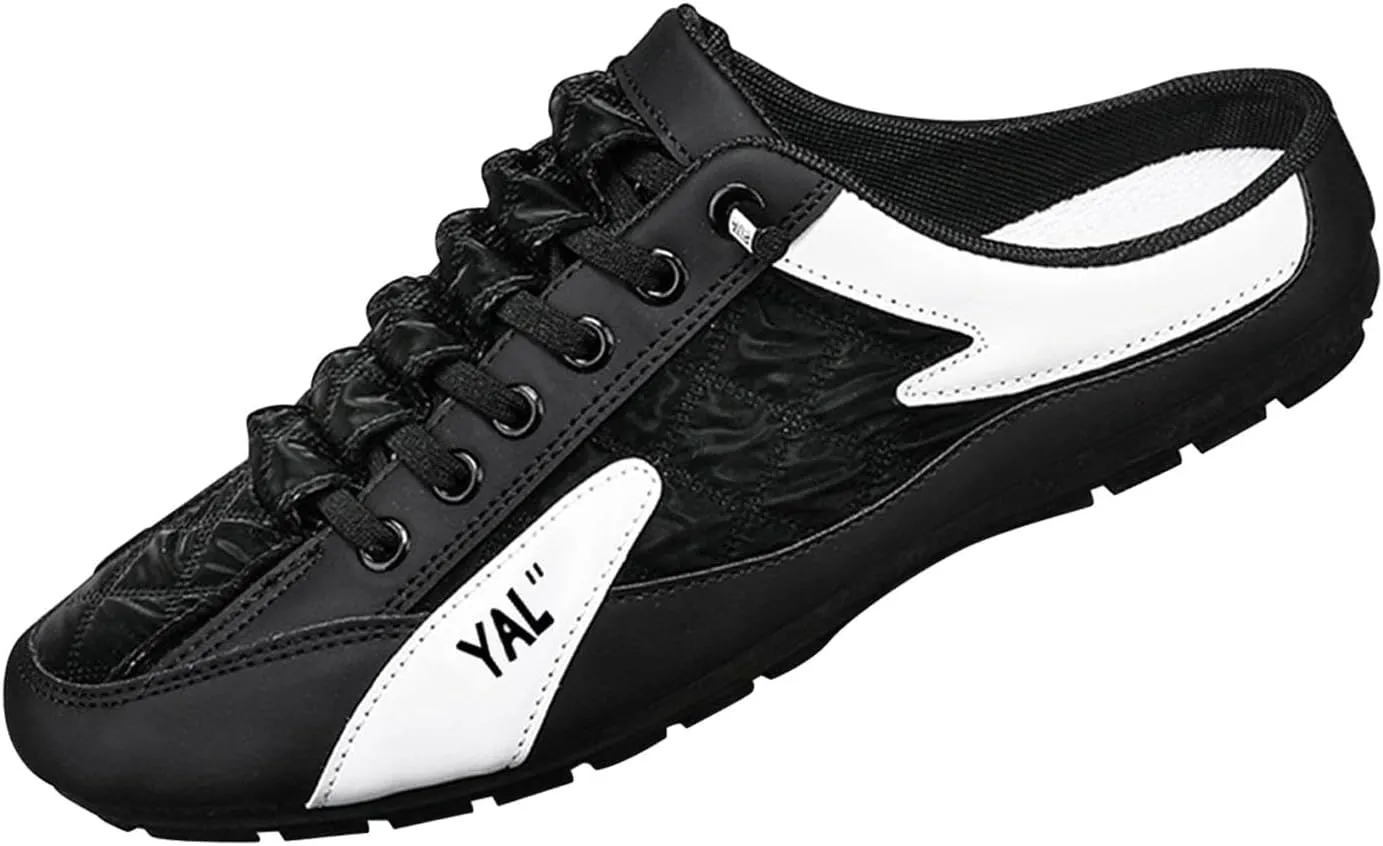 Men Slip on Mule Sneakers Men Clippers Fashion Lightweight Backless Sneakers Casual Sports Shoes Loafers for Trekking, Hiking, Trip, Pants, Kids