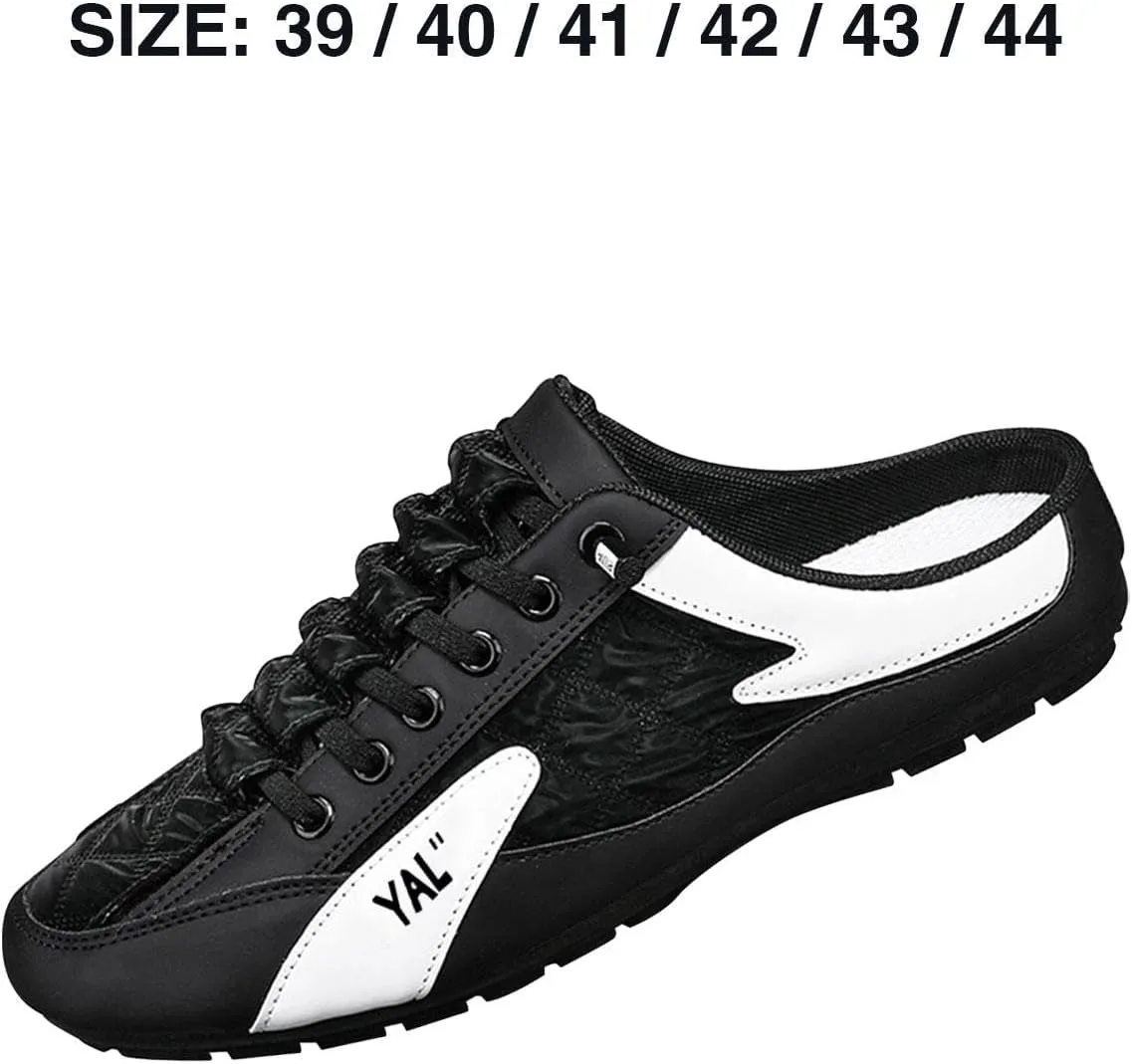 Men Slip on Mule Sneakers Men Clippers Fashion Lightweight Backless Sneakers Casual Sports Shoes Loafers for Trekking, Hiking, Trip, Pants, Kids