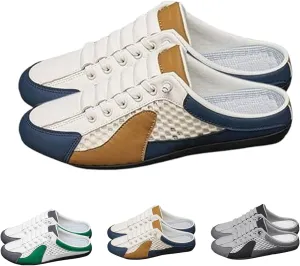 Men Slip on Mule Sneakers Men Slippers Casual Sports Shoes, Mesh Trendy Sneakers, Summer men's sports slippers