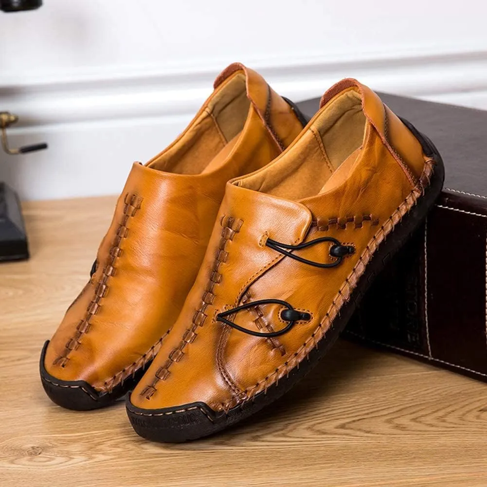 Mens Casual Loafers Driving Shoes Sneakers Walking Leather Slip on Penny Classic Moccasins Business Office
