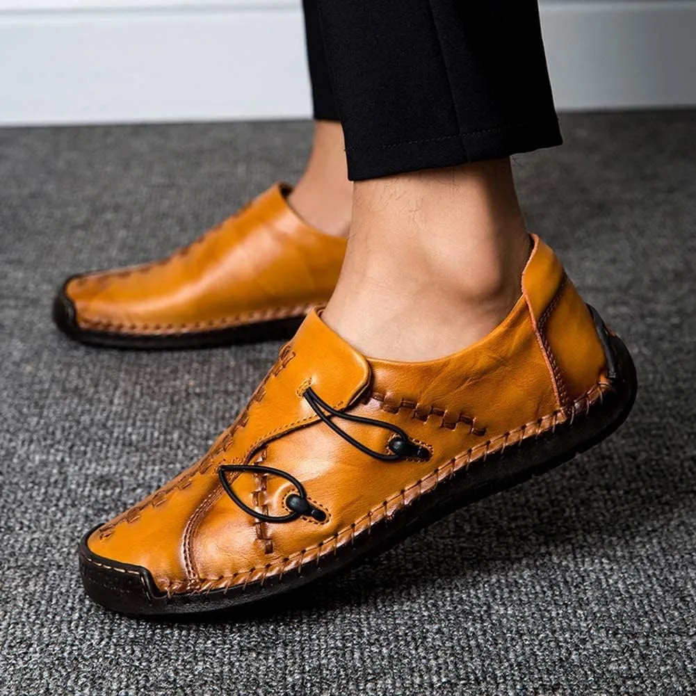 Mens Casual Loafers Driving Shoes Sneakers Walking Leather Slip on Penny Classic Moccasins Business Office