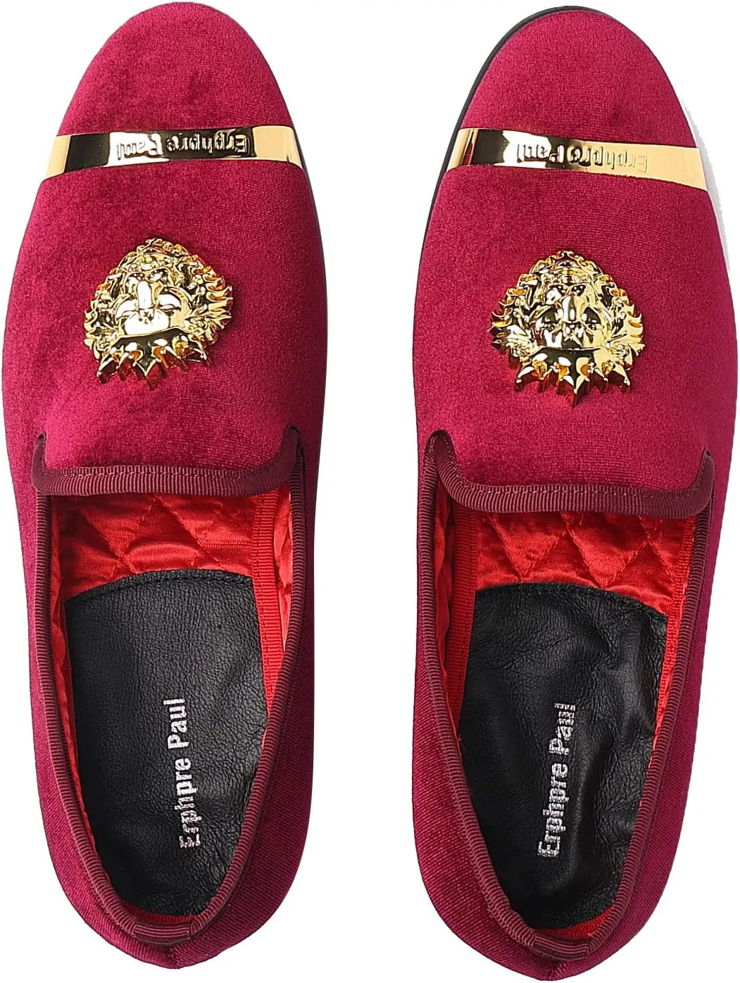 Men's Loafers Fashion Gold Buckle Wedding Party Shoes