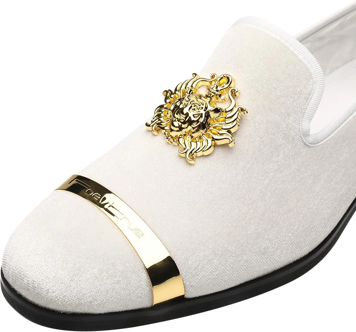 Men's Loafers Velvet Gold Buckle Fashion Handmade Party Wedding Prom Shoes
