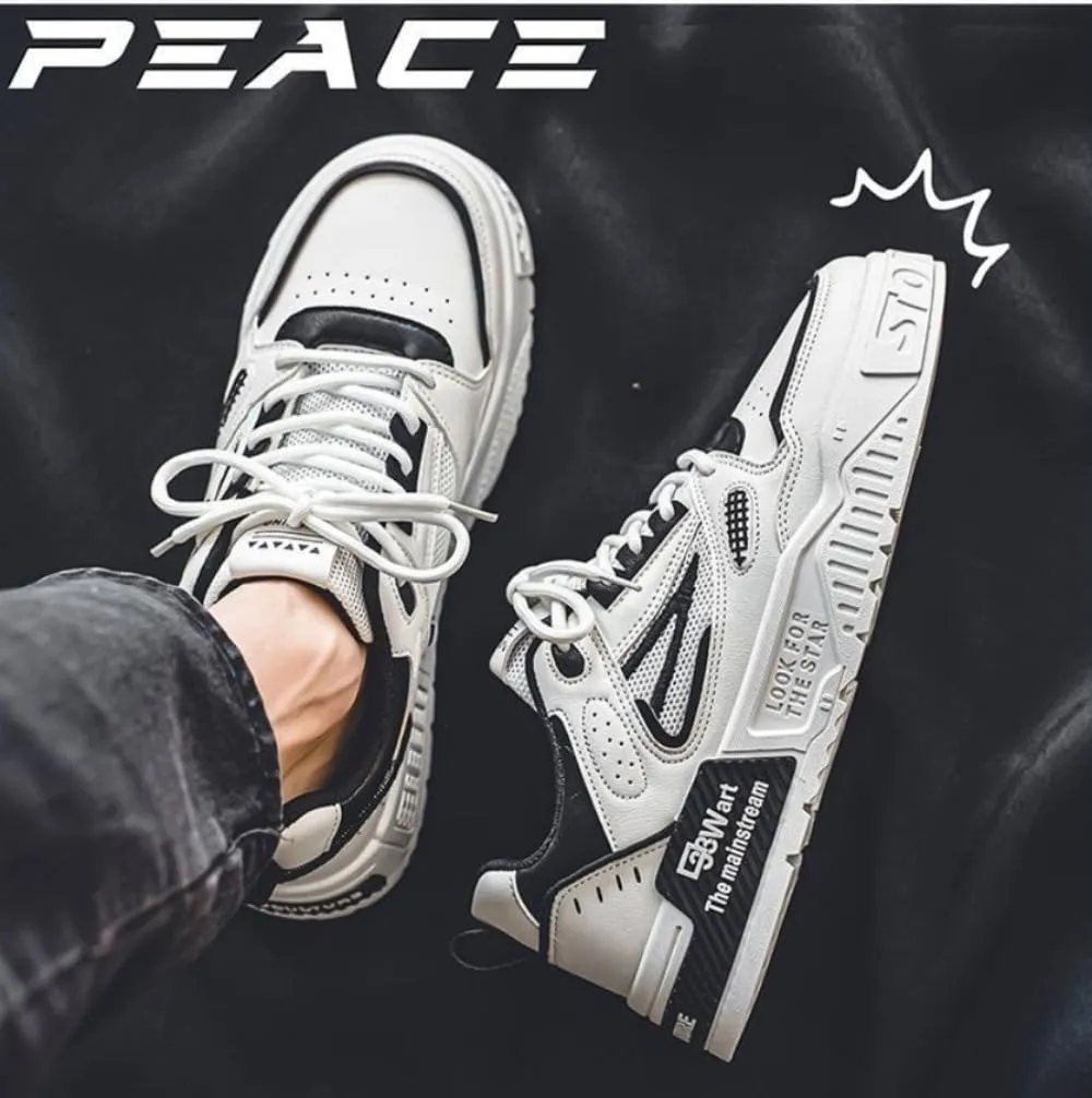 Men's Trendy Stylish Sneakers - Comfortable and Durable for Street Style and Skateboarding - Fashion Trendy Design