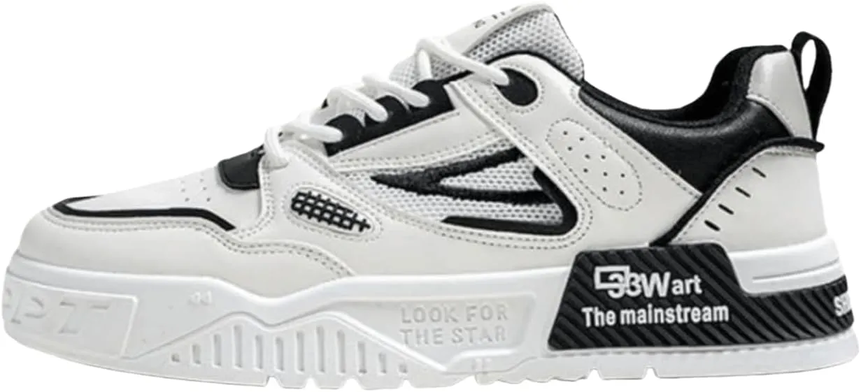 Men's Trendy Stylish Sneakers - Comfortable and Durable for Street Style and Skateboarding - Fashion Trendy Design