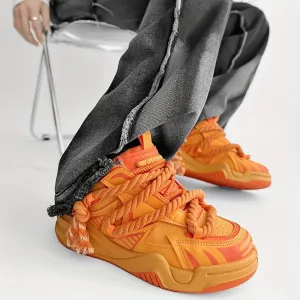 Men's Trendy Stylish Sneakers, Comfortable Wear-Resistant Skateboard Shoes for All Seasons, Street Style Footwear