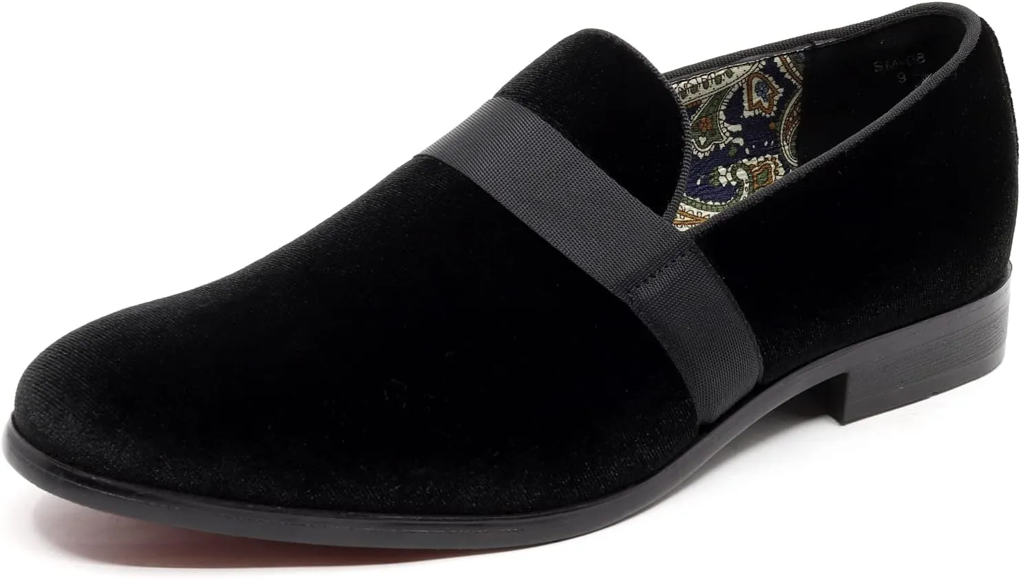 Men's Velvet Classic Smoking Slipper Tuxedo Loafer Slip On Shoe SM-08